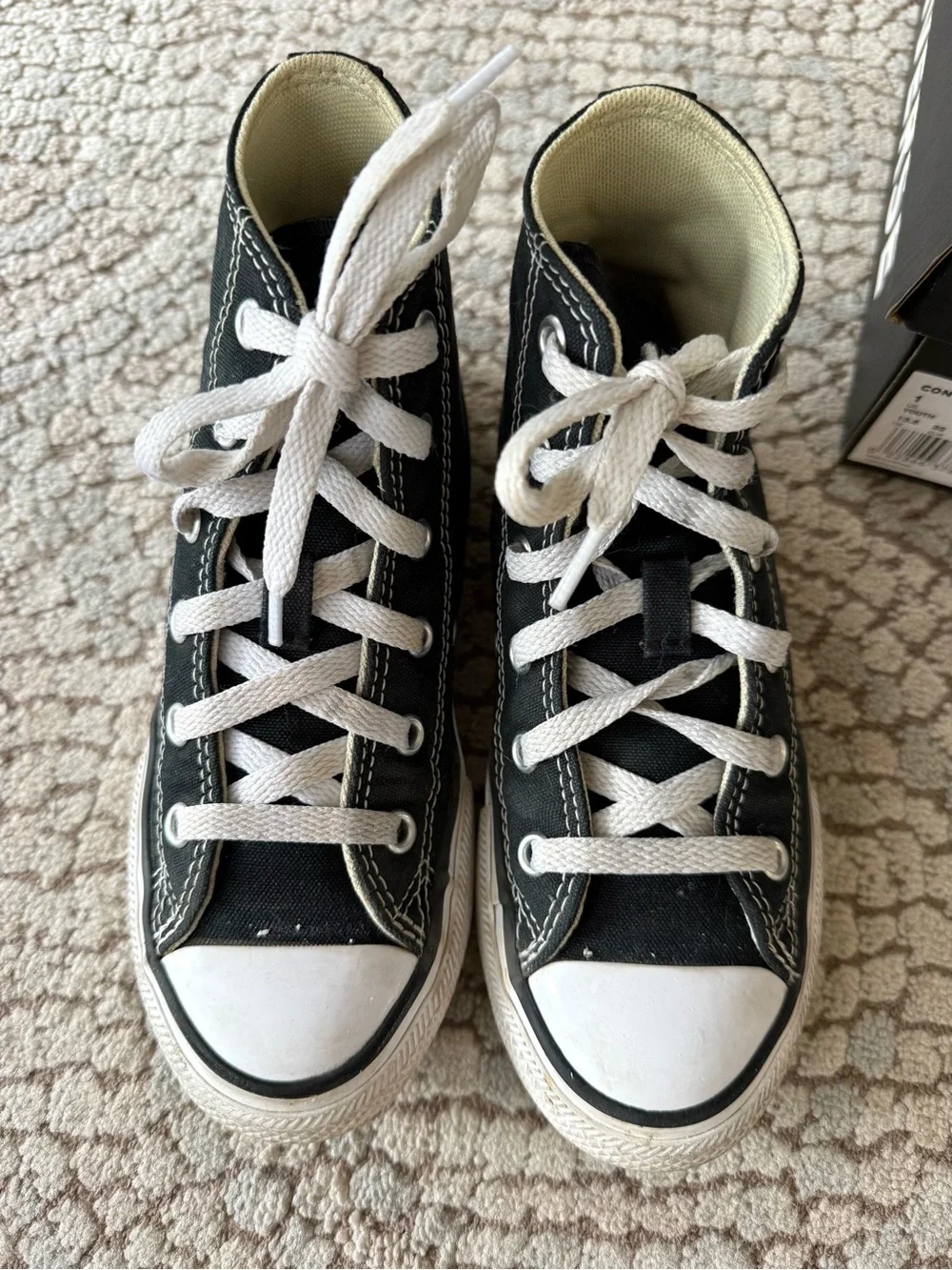 Converse Chuck Taylor All Star High Tops Kids Size 1 Black